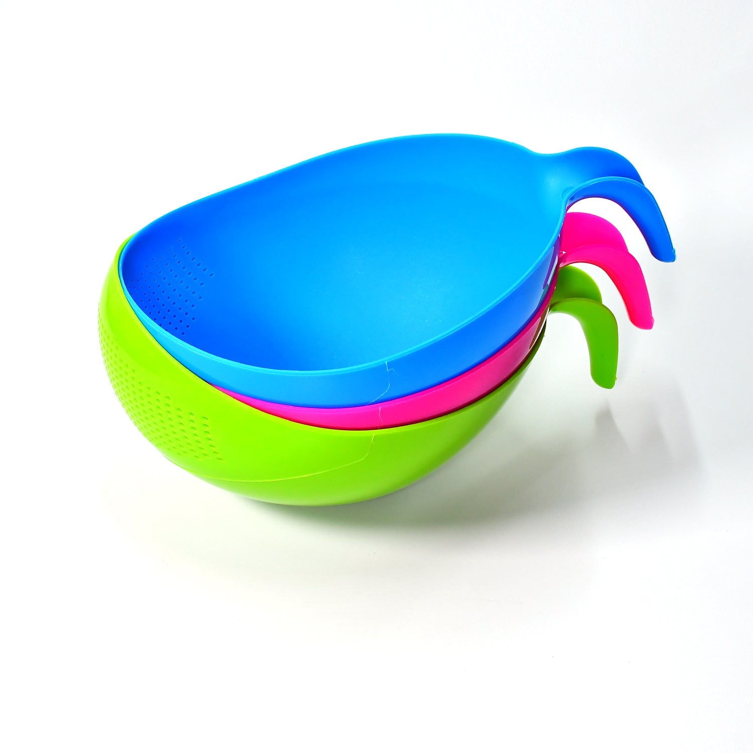 2068 Plastic Rice Bowl/Food Strainer Thick Drain Basket with Handle for Rice, Vegetable & Fruit (set of 3pcs) DeoDap 2068 Plastic Rice Bowl/Food Strainer Thick Drain Basket with Handle for Rice, Vegetable & Fruit (set of 3pcs) DeoDap